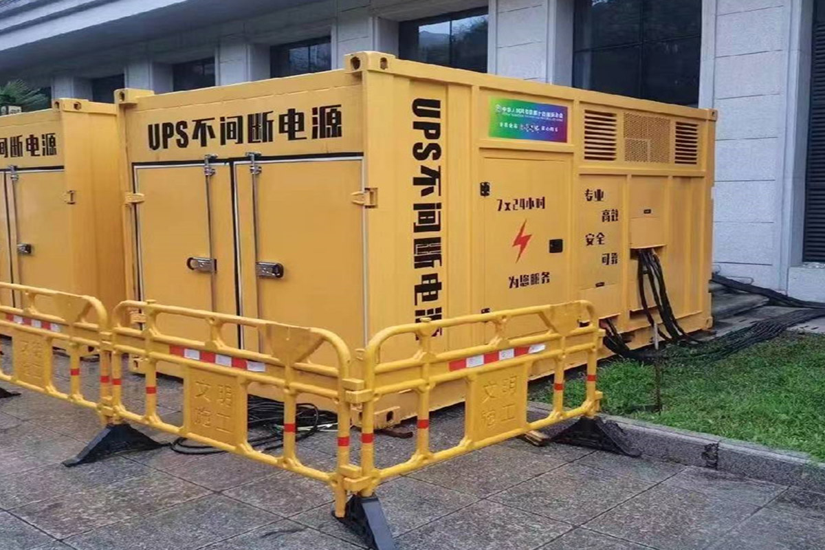 汉中发电机租赁施工现场