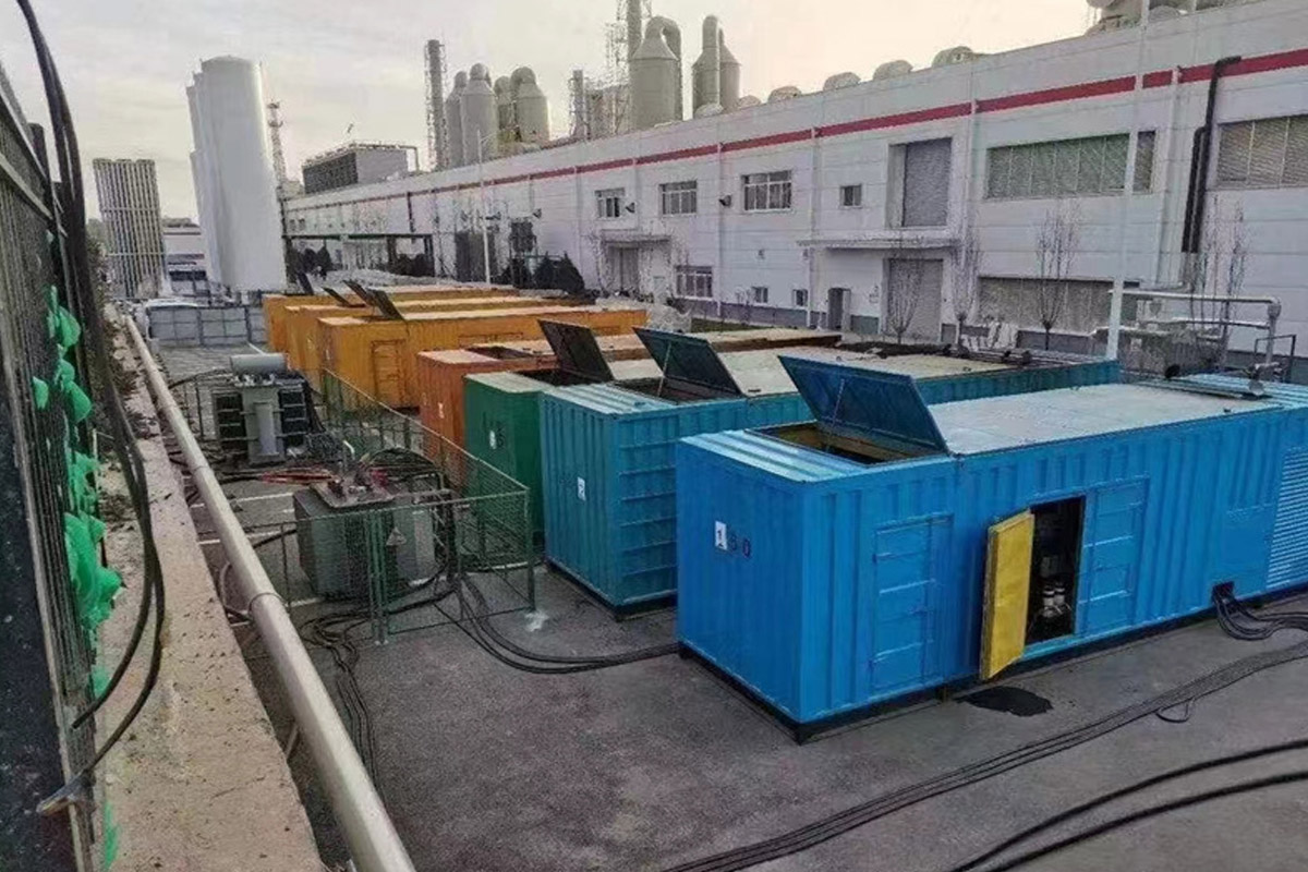 汉中发电机租赁施工现场