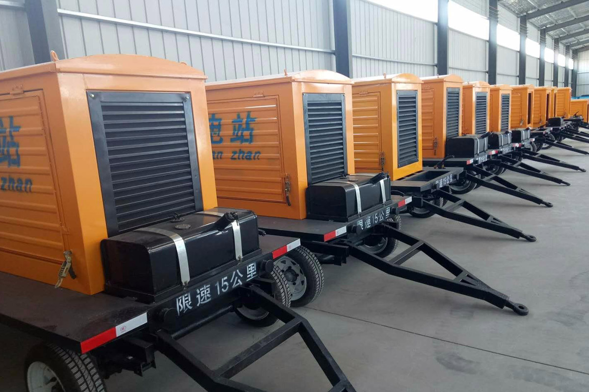 汉中发电机租赁施工现场